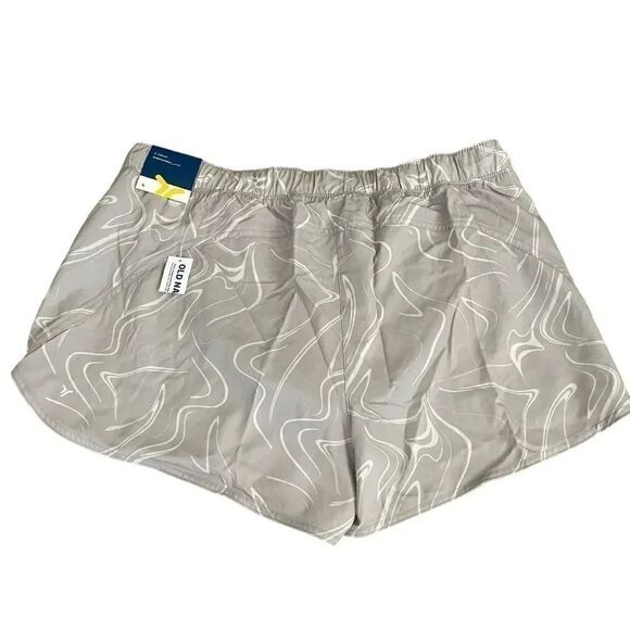 NWT Old Navy Quick Dry Active 4 Way Stretch Board Shorts Neutral  Sz L #1185 - Picture 4 of 10